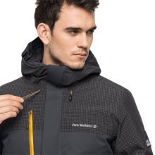 Jack Wolfskin Zimowa kurtka wędrówkowa DNA Icefall (wytrzymała, wodoodporna i wiatroszczelna, bez PFC) phantomgrau Mężczyźni